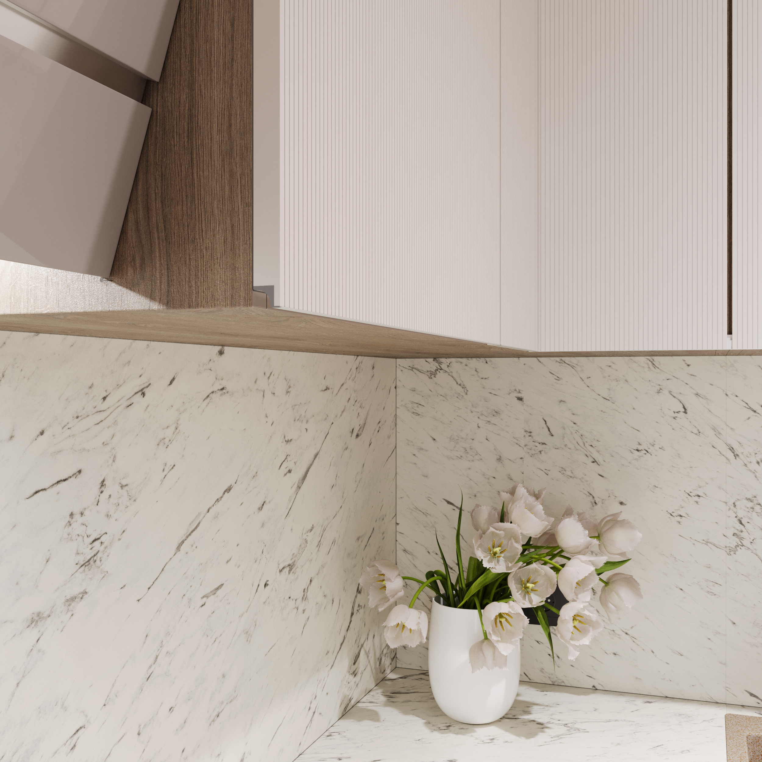 Ручка-профіль врізна Virno Lines 416 L=3000 алюміній